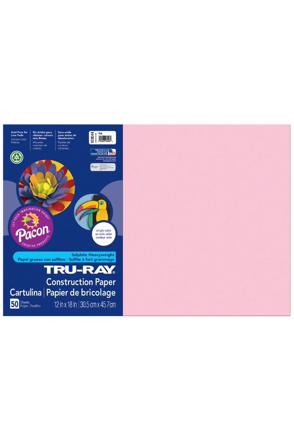 TRU-RAY 12X18 PINK 50 CT - 25