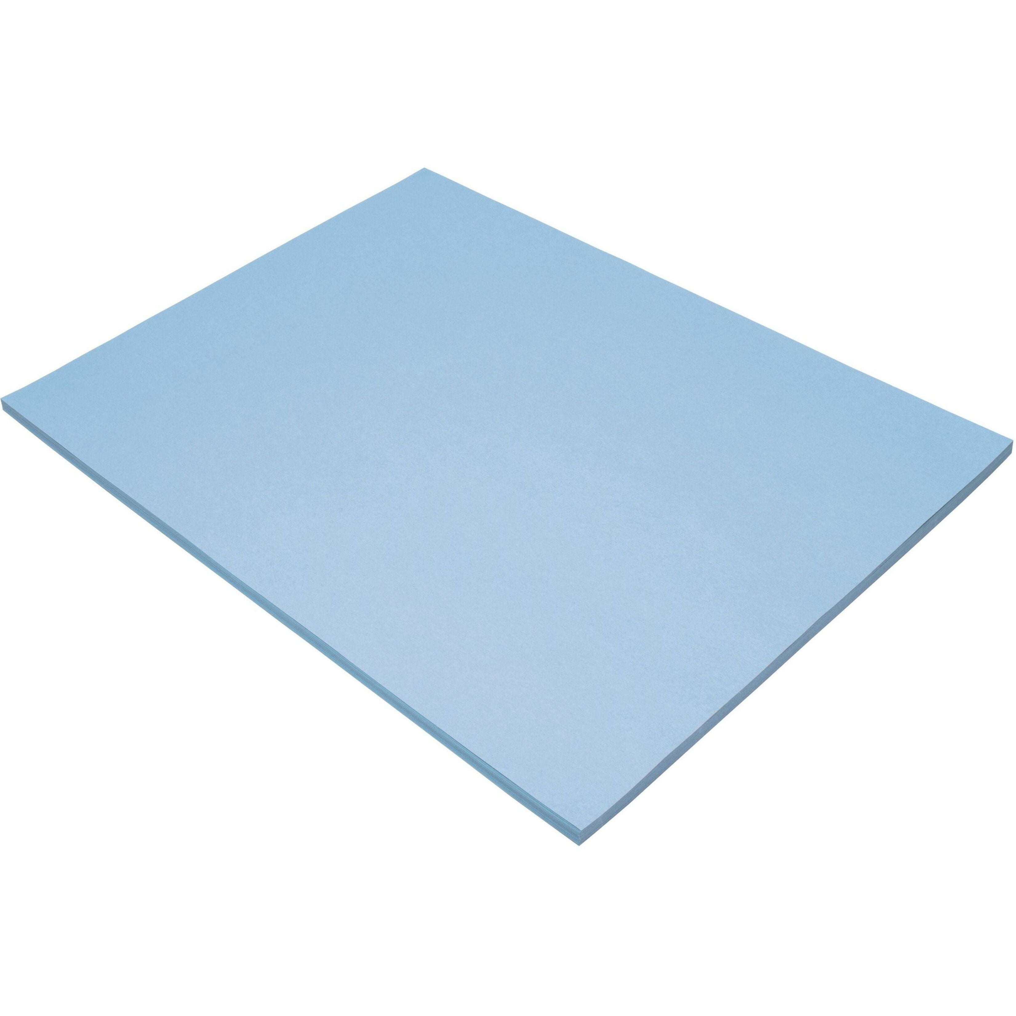 Tru-Ray Construction Paper - Project, Bulletin Board - 24"Width X 18"Length - Sky Blue - Sulphite