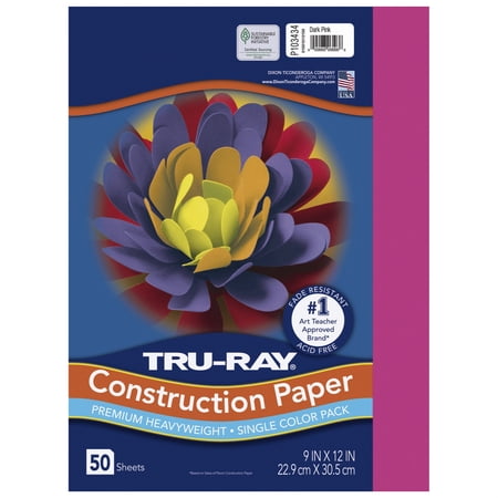 Tru-Ray Construction Paper 9x12" Dark Pink