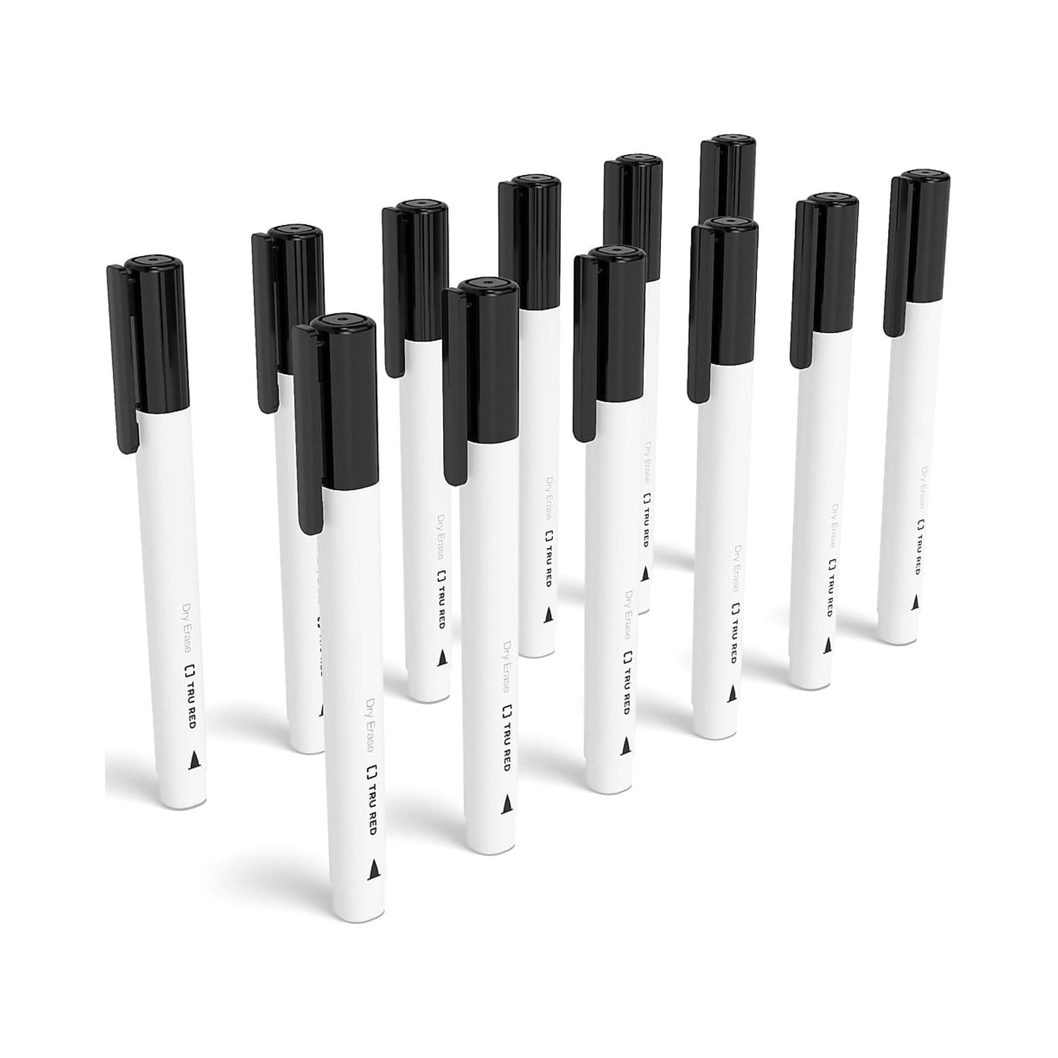 Dry Erase Marker Pen-Style Fine Bullet Tip Black Dozen TR61435TR54566