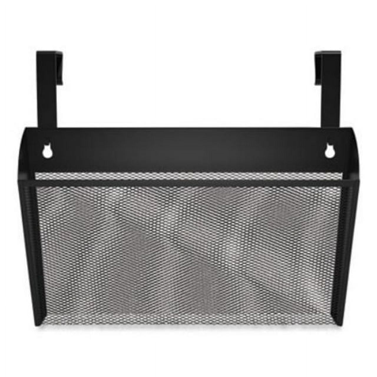 Black Metal Mesh Letter Size Wall File Organizer