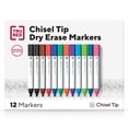 thumbnail image 1 of TRU RED Tank Dry Erase Markers Chisel Tip Assorted 12/Pack (TR54567/TR61441) TR61441/TR54567, 1 of 2