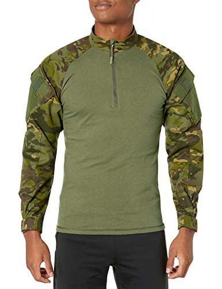 Tru-Spec Men's T.R.U. 1/4 Zip Combat Shirt, Multicam Tropic