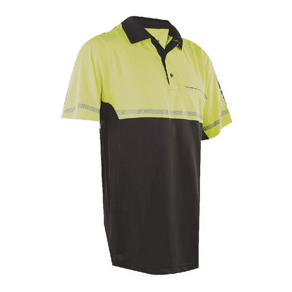 Tru Spec 4324006 Men's Yellow Reflective Bike Performance Polo Shirt X-Large