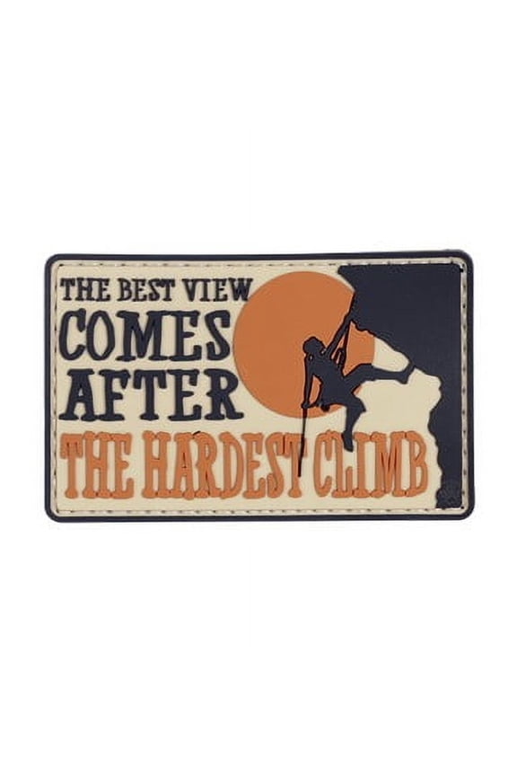 Tru Spec 6659000 Hardest Climb Tactical PVC Hook Badge Morale Patch