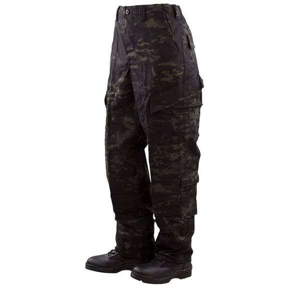 Tru-Spec TRU Trousers Multicam Black 50/50 Nylon, Cotton Rip-Stop, Large Regular