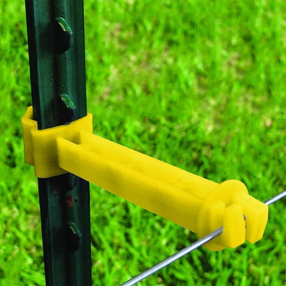 Tru Test T-Post 5in Ext Insulator Yellow 25/pk
