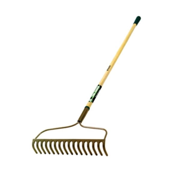 Tru-Tough Welded Bow Rake - Grey Steel - 54 in. - Ergonomic Soft Grip Handle