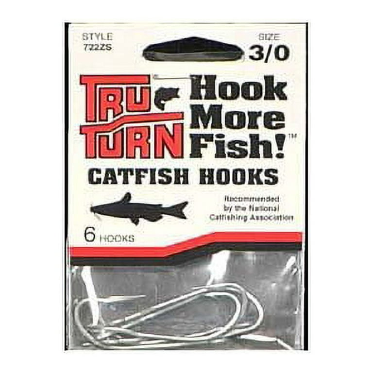 Tru-Turn Hooks Hooks Catfish Hook Size 3/0 6 Pack