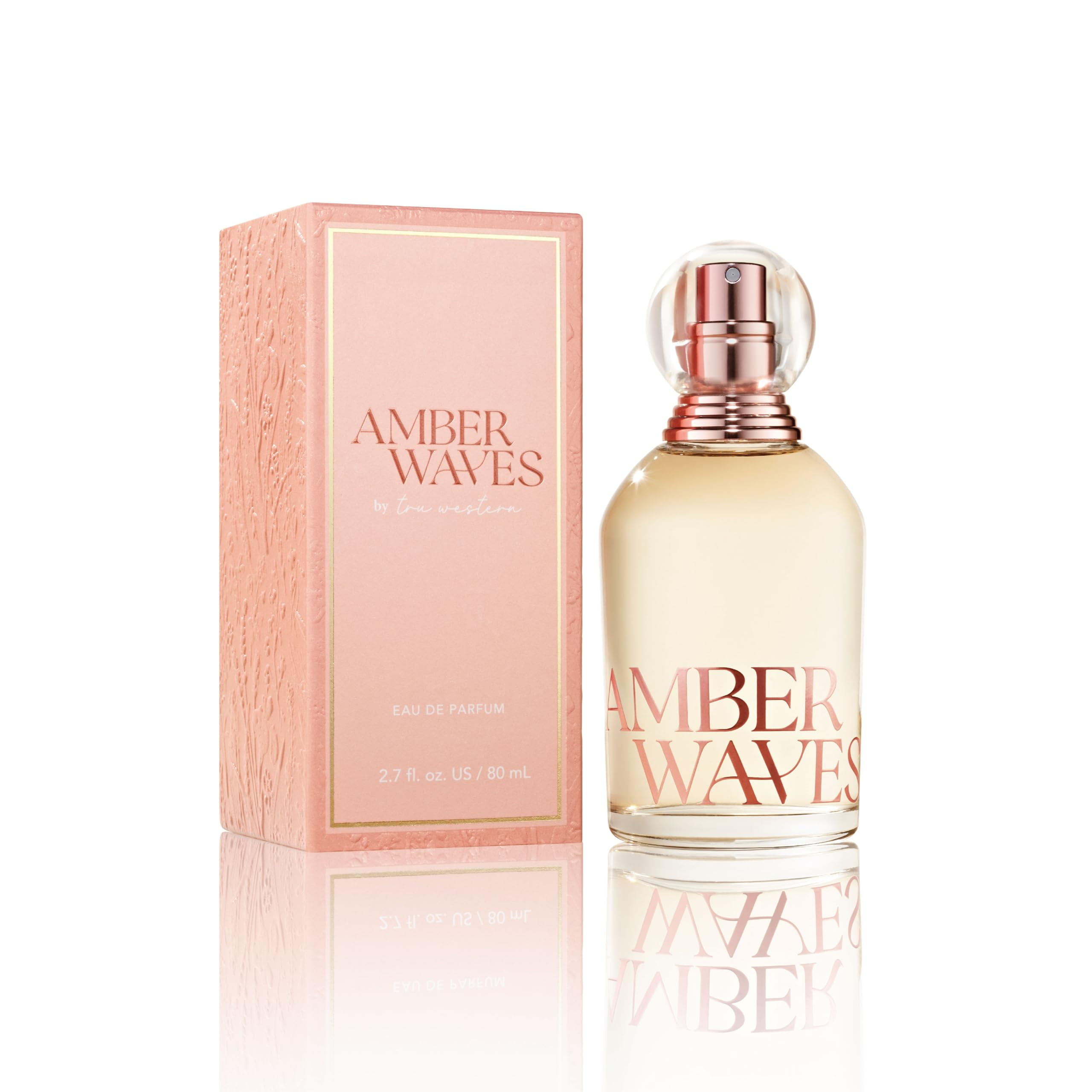 Tru Fragrance Amber Waves Eau de Parfum, 2.7 fl oz, Bold & Earthy Scent, Fig, Vanilla, Sandalwood, Cedar