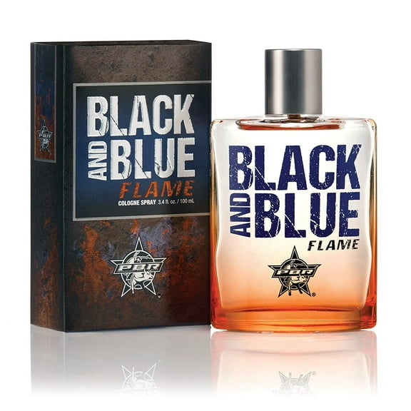 Tru Western PBR Black and Blue Flame Men's Cologne, 3.4 fl oz (100 ml) - Sporty, Clean, Fresh
