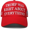 thumbnail image 1 of Tru_mp was Right About Everything Hat Tru_mp MAGA Hats Donald Tru_mp 2024 45-47 with USA Flag Baseball Cap, 1 of 6