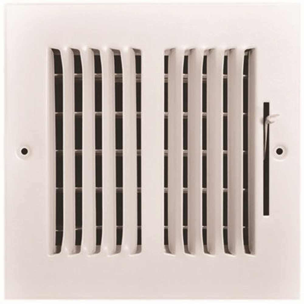 TruAire 102M 06X06 6 in. x 6 in. 2-Way Steel Wall/Ceiling Register White