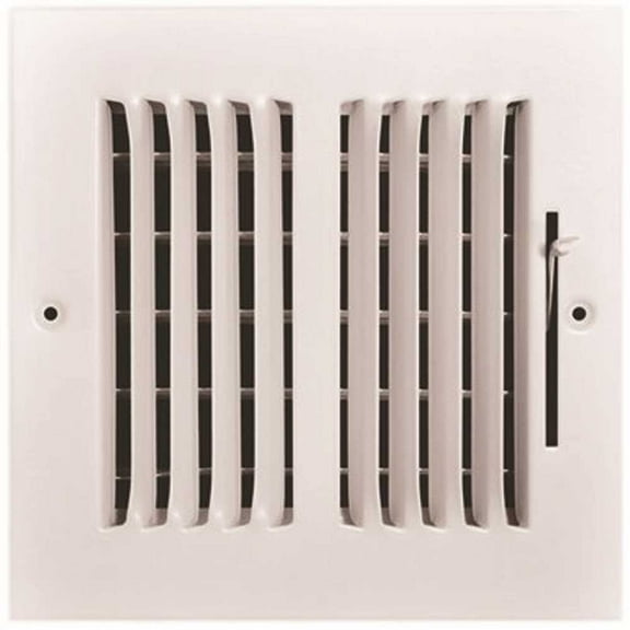 TruAire 102M 06X06 6 in. x 6 in. 2-Way Steel Wall/Ceiling Register White