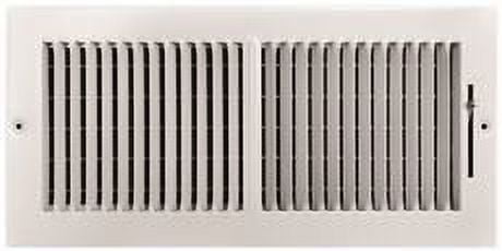 TruAire 102M 14X06 14 in. x 6 in. 2-Way Steel Wall/Ceiling Register , White