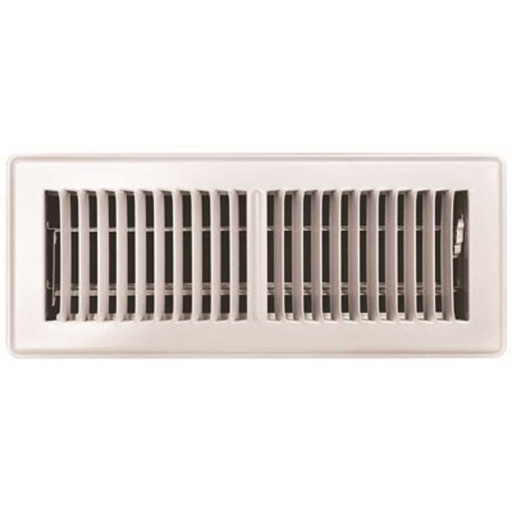 TruAire 150MW 04X12 4 in. x 12 in. White Floor Register - Walmart.com