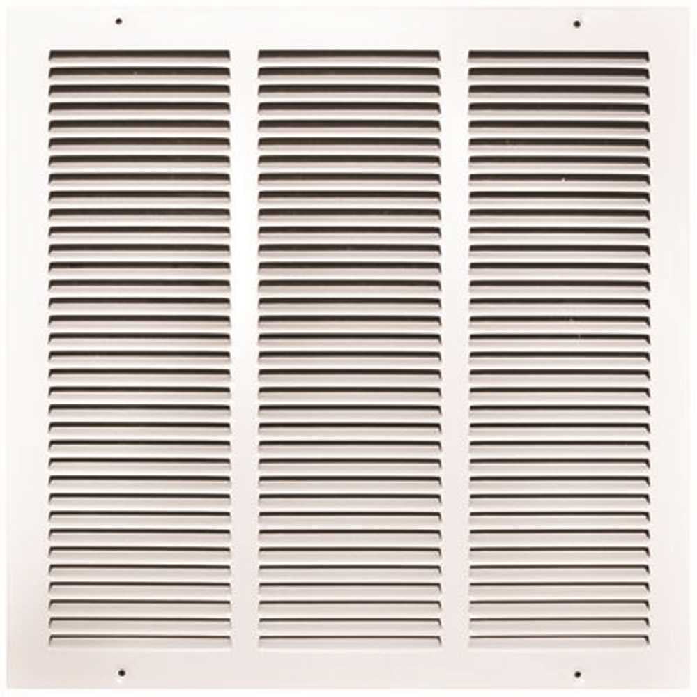 TruAire 170 16X16 16 in. x 16 in. White Stamped Return Air Grille