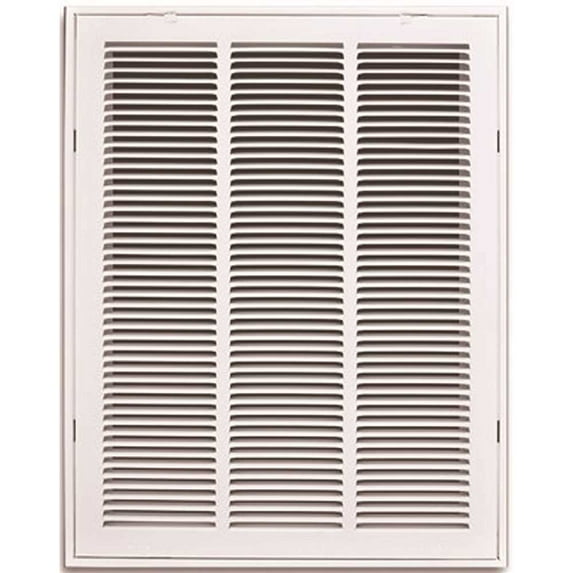 TruAire 190RF 16X20 16 in. x 20 in. White Stamped Return Air Filter Grille with Removable Face