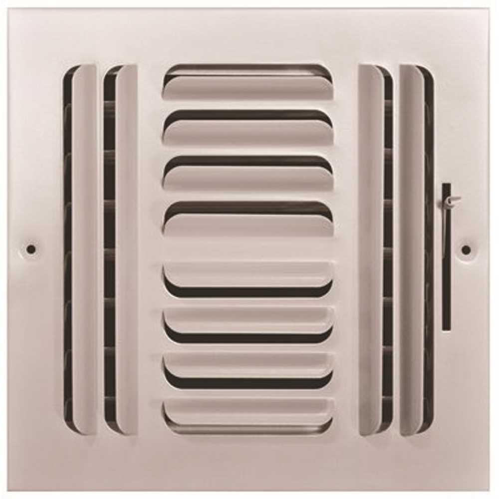 TruAire 404M 08X08 8 in. x 8 in. 4 Way Stamped Curved Blade Wall