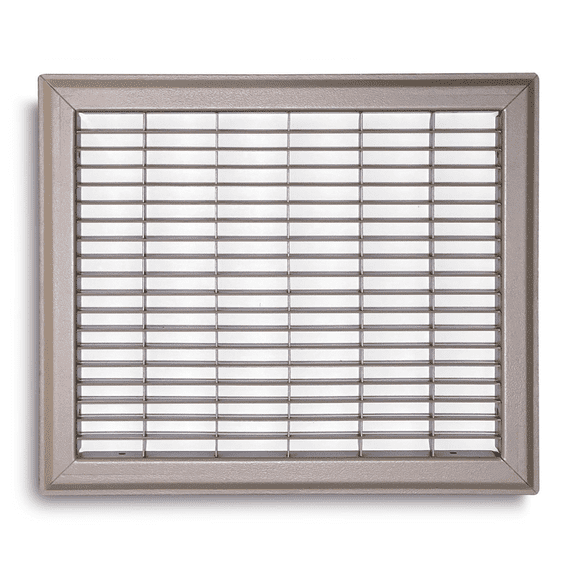 TruAire Heavy Duty Brown Floor Return - For a Hole Size of 10" x 12" - Overall Dimension 11 3/4" x 13 3/4"