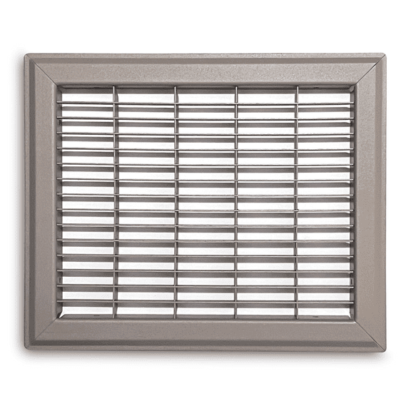 TruAire Heavy Duty Brown Floor Return - For a Hole Size of 8" x 10" - Overall Dimension 9 3/4" x 11 3/4"