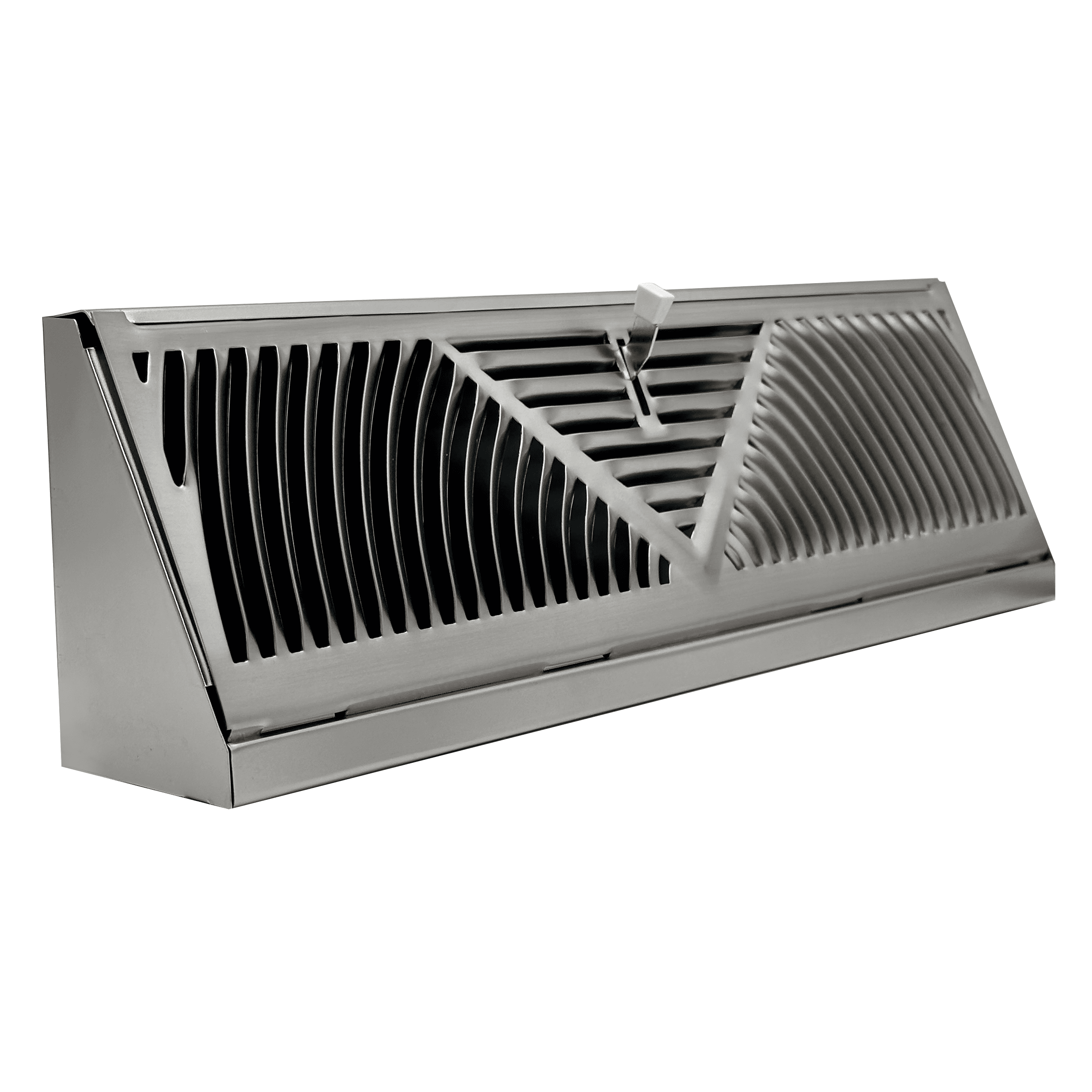 TruAire Satin Nickel Steel Baseboard Register - 18
