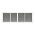 thumbnail image 1 of TruAire Stamped Steel White Baseboard Return Grill - For Duct Opening of 24" x 6" - Overall Dimensions 25 3/4" x 7 3/4", 1 of 4