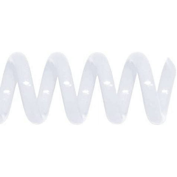 TruBind 30mm (1-3/16 in.) Spiral Binding Coils for Reports, Presentations and Proposals | 4:1 Pitch | 12 in. Length | White | 270 Sheets Binding Capacity | 50 Pack