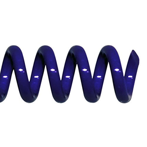 TruBind 9mm (11/32 in.) Spiral Binding Coils for Reports, Presentations and Proposals | 4:1 Pitch | 12 in. Length | Blue | 65 Sheets Binding Capacity | 100 Pack