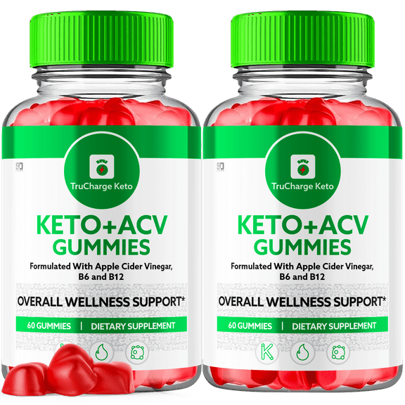 TruCharge Keto ACV Gummies Maximum Strength Weight Management Supplement 120 Gummies