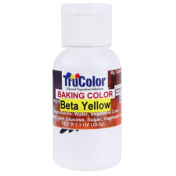 TruColor Natural Liquid Baking Color, 1 Ounce Beta Yellow
