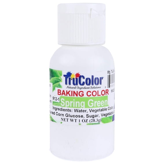 TruColor Natural Liquid Baking Color, 1 Ounce Spring Green