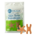 thumbnail image 1 of TruColour Skin Tone Bandages, Knuckle and Fingertip Shapes - Olive, 20 Count, 1 Pack, 1 of 7
