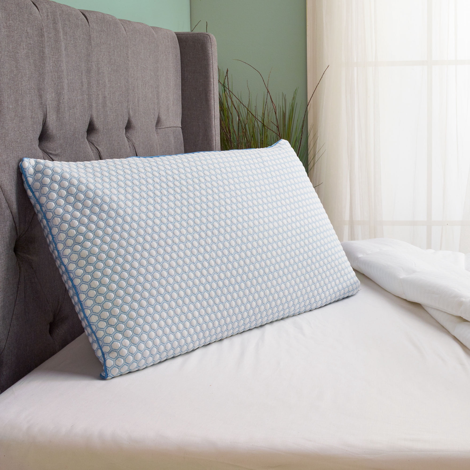 TruCool Traditional Bed Pillow Featuring Serene Foam, King
