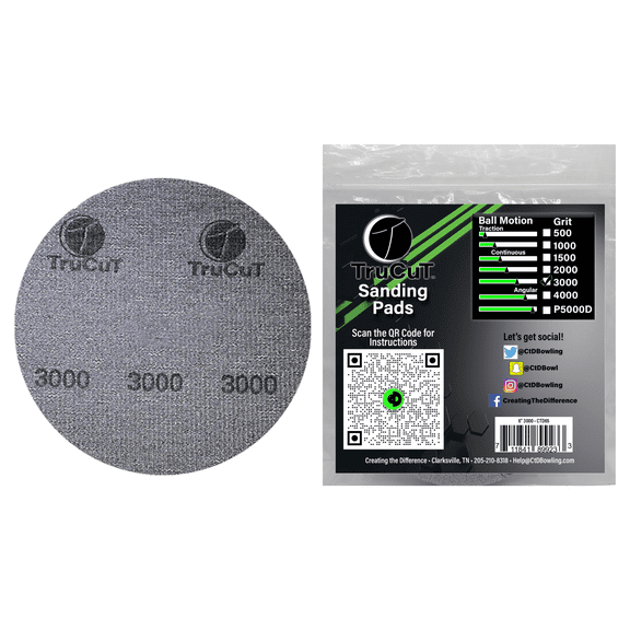 TruCut Sanding Pads | 3000 Grit | 6" Diameter