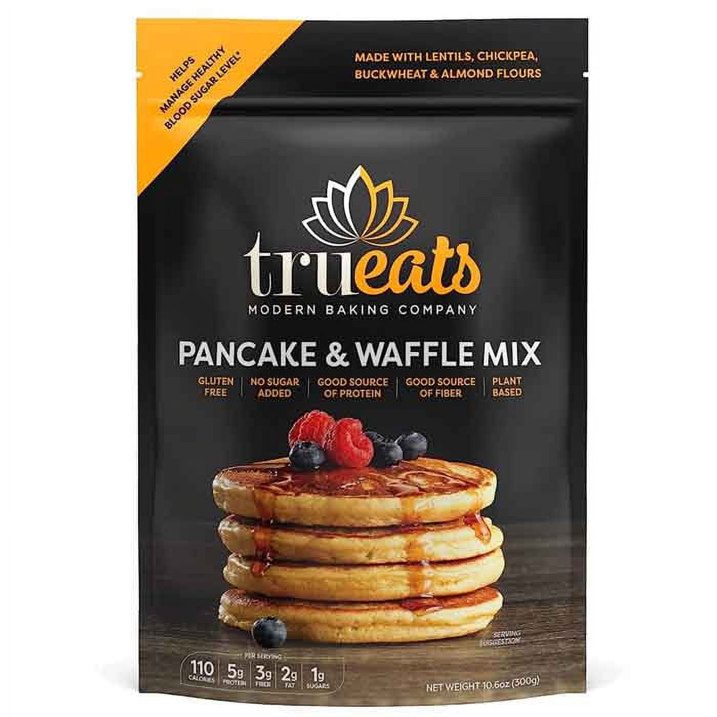TruEats Pancake & Waffle Mix Low Glycemic, Gluten Free, No Sugar Added