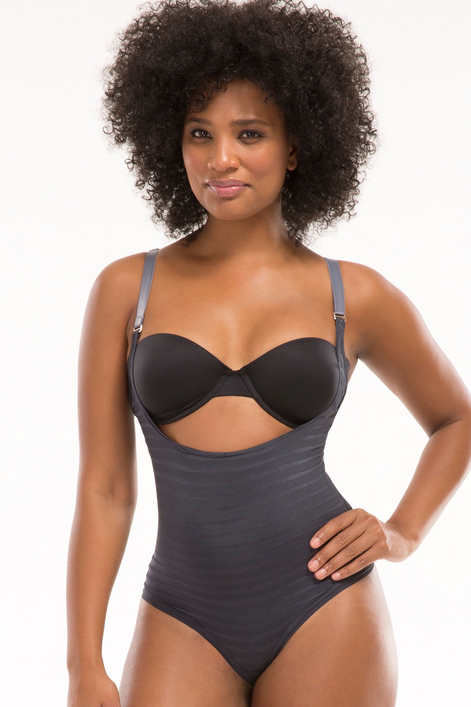 TruFigure Wear-Your-Own-Bra Thong Bodysuit 8084