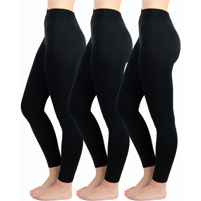 TruFit Women's Fleece Lined Leggings High Waist Yoga Pants, Casual