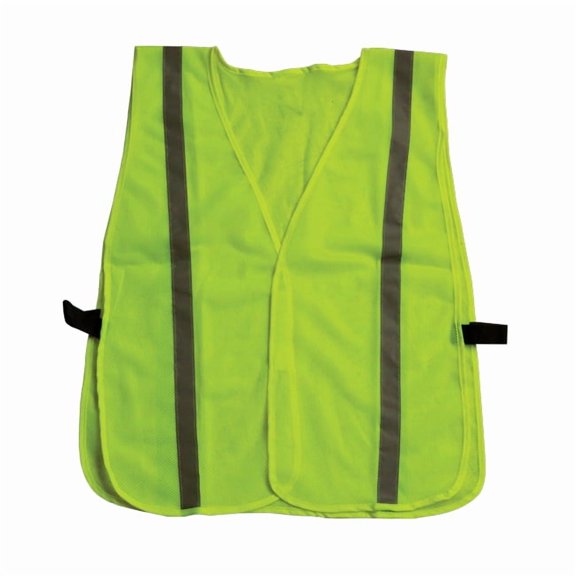 TruForce General-Purpose Mesh Safety Vest, Lime w/ 1" Silver Stripes, 1/Each