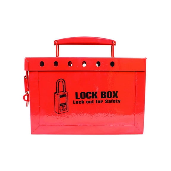 TruForce Lock Box, 13 Lock, Red, 1/Each