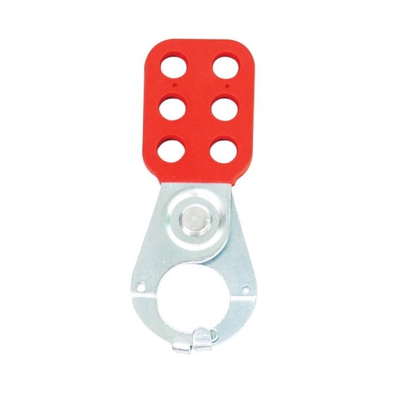 TruForce™ Safety Lockout Hasp, High-Security Steel w/ Tab & 1" Jaws (25 Units)