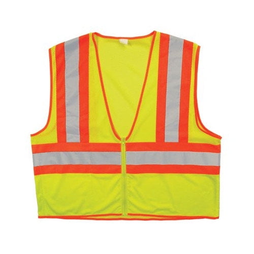 TruForce™ Two-Tone Mesh Safety Vest, 4X-Large, Lime, 1/Each