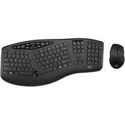Adesso TruForm Media 1600 - Wireless Ergonomic Keyboard and Optical Mouse WKB1600CB