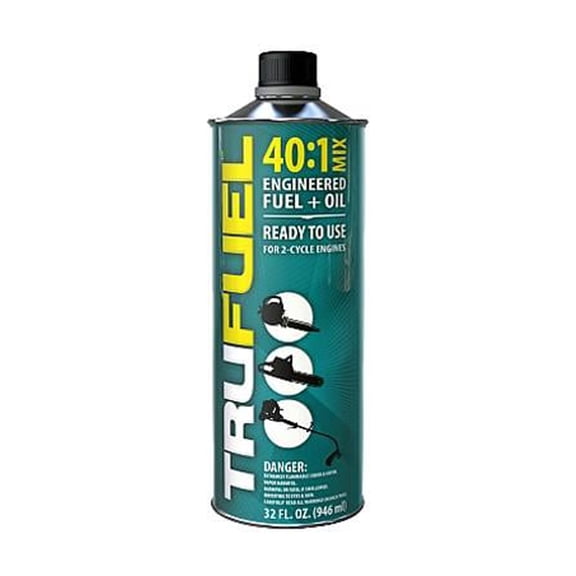 TruFuel 2-Cycle 40:1 Pre-Blended Fuel for Outdoor Power Equipment - 32 oz. (Case of 6)