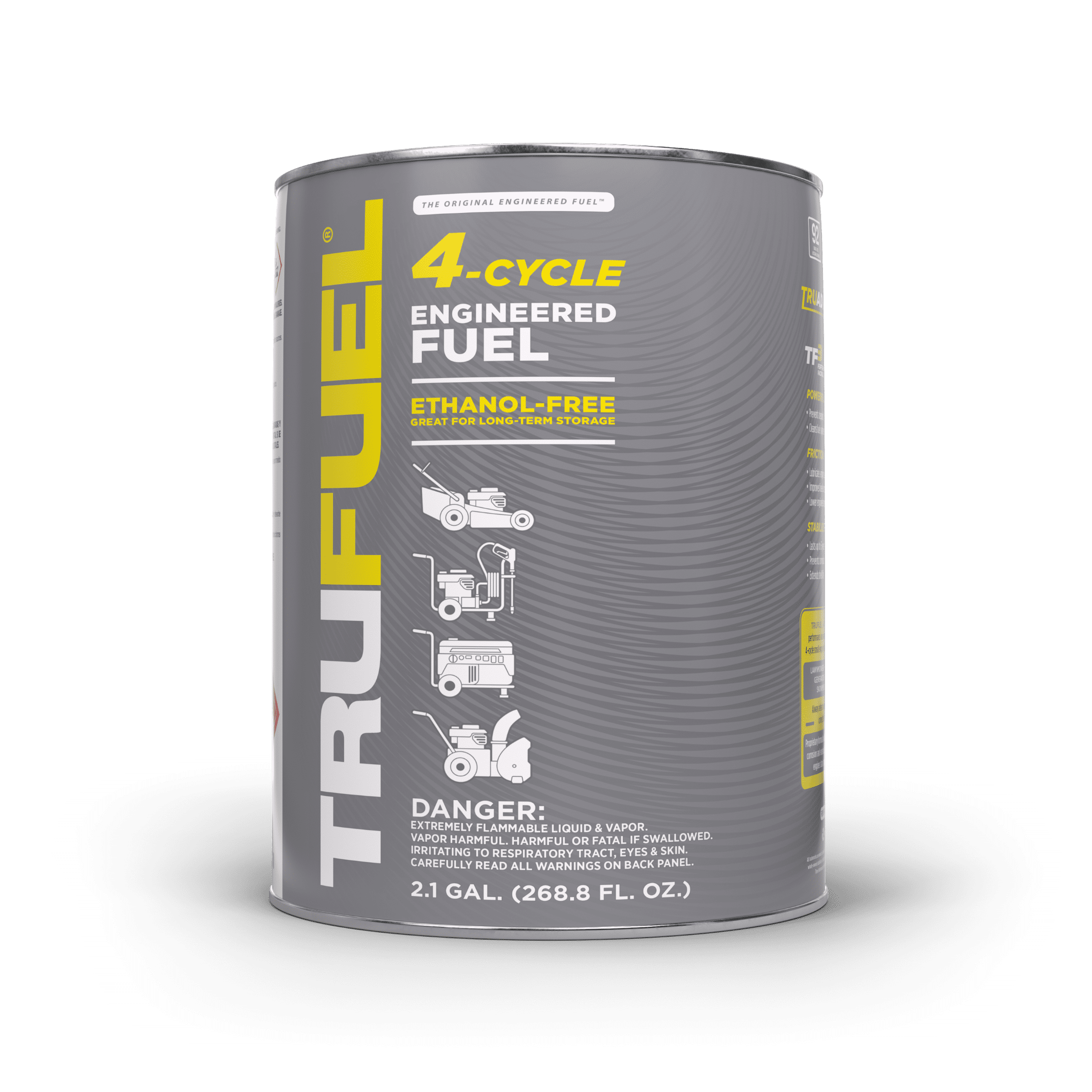 TruFuel Ethanol-Free 4-Cycle Engine Fuel with Synthetic Oil, 2.1 Gallon