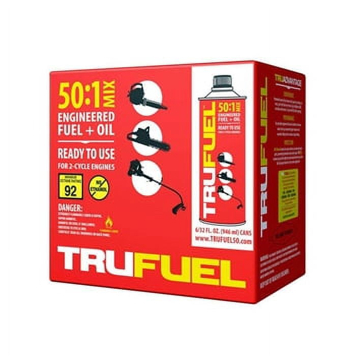 TruFuel 6525638 Pre Mixed 50 1 Fuel Oil 2 Cycle Engines 32 oz