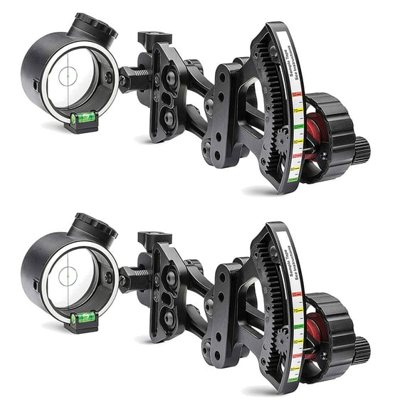 TruGlo Pro Power Dot Illuminated Range Rover LED Bow Sight (2 Pack)