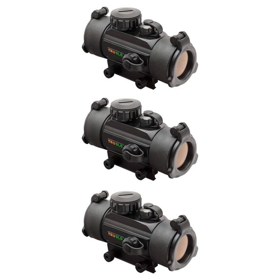 TruGlo Red-Dot Standard Mount Crossbow 30mm Tri Dot Sight (3 Pack)