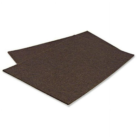 TruGuard 23152TV Felt Pad Sheets, Self-Adhesive, Brown, 4.25 x 6-In., 2-Pk. - Quantity 10