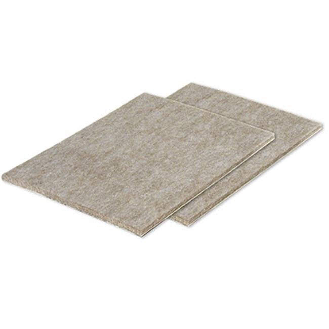 TruGuard 93100TV Felt Pad Sheets, Self-Adhesive, Tan, 4.5 x 6-In., 2-Pk. - Quantity 10
